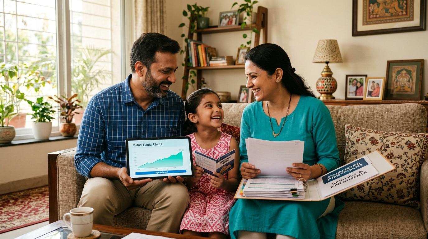 Indian family growing wealth with high-yield Fixed Deposits